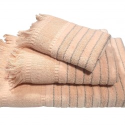 ΠΕΤΣΕΤΑ LE BLANC ΠΕΝΝΙΕ ΖΑΚΑΡ 550GR/M2 PAROS PEACH ΣΩΜΑΤΟΣ 70X140