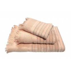 ΠΕΤΣΕΤΑ LE BLANC ΠΕΝΝΙΕ ΖΑΚΑΡ 550GR/M2 PAROS PEACH ΣΩΜΑΤΟΣ 70X140