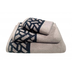 ΠΕΤΣΕΤΑ LE BLANC ΠΕΝΝΙΕ ΖΑΚΑΡ 550GR/M2 MYKONOS GREY ΠΡΟΣΩΠΟΥ 50X90