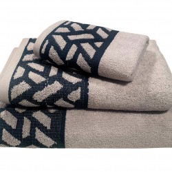 ΠΕΤΣΕΤΑ LE BLANC ΠΕΝΝΙΕ ΖΑΚΑΡ 550GR/M2 MYKONOS GREY ΣΩΜΑΤΟΣ 70X140