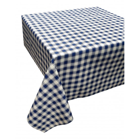 ΤΡΑΠΕΖΟΜΑΝΤΗΛΟ ΚΟΜΒΟΣ ΚΑΡΟ POLYCOTTON DESIGN-1 BLUE 140X140