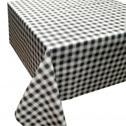 ΤΡΑΠΕΖΟΜΑΝΤΗΛΟ ΚΟΜΒΟΣ ΚΑΡΟ POLYCOTTON DESIGN-1 GREY 140X140