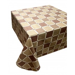 ΤΡΑΠΕΖΟΜΑΝΤΗΛΟ ΚΟΜΒΟΣ ΚΑΡΟ POLYCOTTON DESIGN-2 OLIVE 140X140