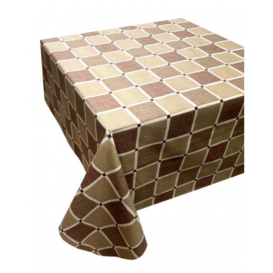 ΤΡΑΠΕΖΟΜΑΝΤΗΛΟ ΚΟΜΒΟΣ ΚΑΡΟ POLYCOTTON DESIGN-2 OLIVE 140X140