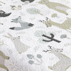 ΚΟΥΒΕΡΛΙ CLEVER FOX GREY 160X220
