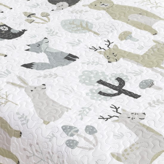 ΚΟΥΒΕΡΛΙ CLEVER FOX GREY 160X220