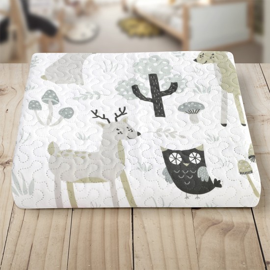 ΚΟΥΒΕΡΛΙ CLEVER FOX GREY 160X220