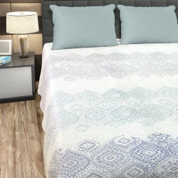 ΚΟΥΒΕΡΛΙ SERY WHITE-GREY 220X240