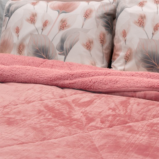 ΚΟΥΒΕΡΤΟΠΑΠΛΩΜΑ DANIA OLD PINK 220X240