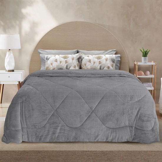 ΚΟΥΒΕΡΤΟΠΑΠΛΩΜΑ DANIA GREY 220X240