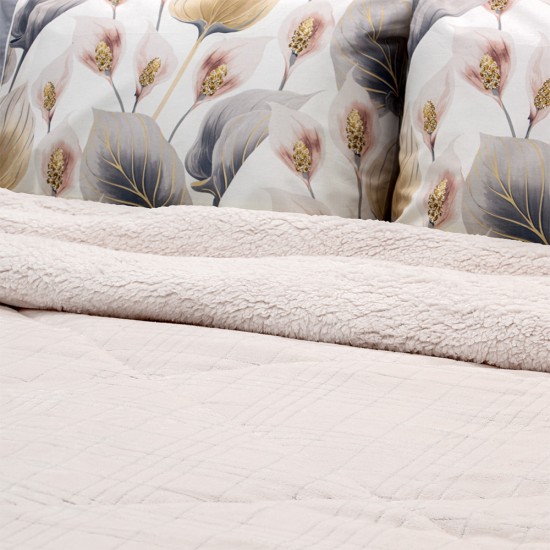 ΚΟΥΒΕΡΤΟΠΑΠΛΩΜΑ DANIA ECRU 160X220