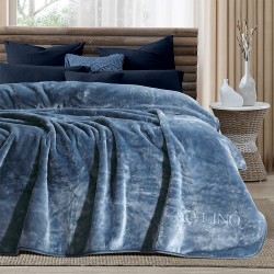 ΚΟΥΒΕΡΤΑ VELLUT BLUE 160X220