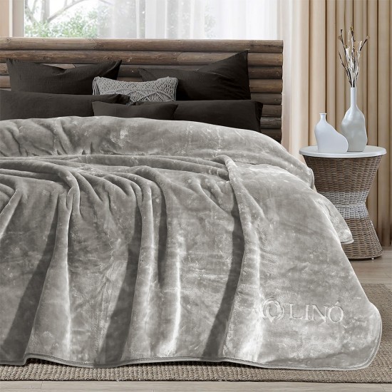 ΚΟΥΒΕΡΤΑ VELLUT GREY 220X240