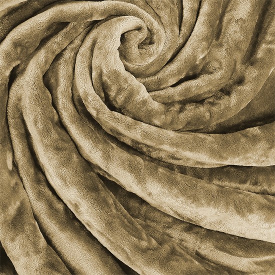 ΚΟΥΒΕΡΤΑ VELLUT MOCCA 220X240
