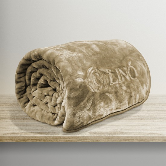 ΚΟΥΒΕΡΤΑ VELLUT MOCCA 220X240