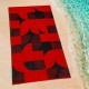 ΠΕΤΣΕΤΑ ΘΑΛΑΣΣΗΣ GEOMETRICO DGREY-RED 86X160