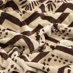 ΠΕΤΣΕΤΑ ΘΑΛΑΣΣΗΣ ZIGZAGE BROWN 86X160