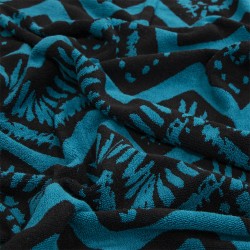 ΠΕΤΣΕΤΑ ΘΑΛΑΣΣΗΣ ZIGZAGE BLACK-PETROL 86X160