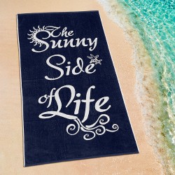 ΠΕΤΣΕΤΑ ΘΑΛΑΣΣΗΣ SUNNY LIFE BLACK-WHITE 86X160