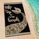 ΠΕΤΣΕΤΑ ΘΑΛΑΣΣΗΣ BEACH TIME BLACK-WHITE 86X160