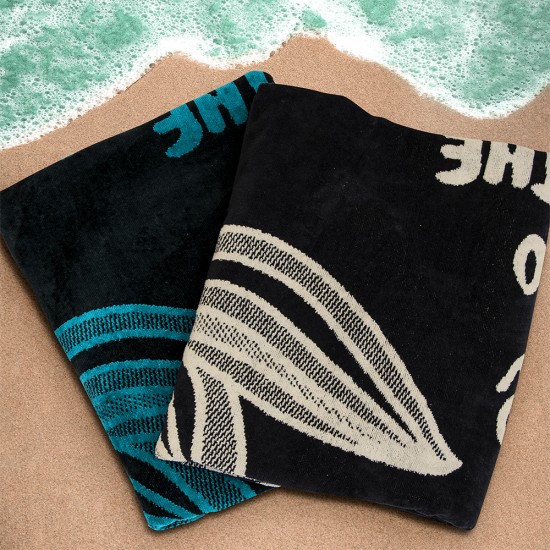 ΠΕΤΣΕΤΑ ΘΑΛΑΣΣΗΣ BEACH TIME BLACK-WHITE 86X160