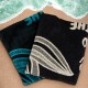 ΠΕΤΣΕΤΑ ΘΑΛΑΣΣΗΣ BEACH TIME BLACK-WHITE 86X160