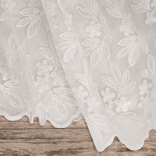 ΚΟΥΡΤΙΝΑ RESIO WHITE ΜΕ ΤΡΕΣΑ 280X300