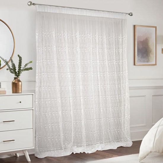 ΚΟΥΡΤΙΝΑ ZENIO WHITE ΜΕ ΤΡΕΣΑ 280X300