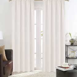 ΚΟΥΡΤΙΝΑ BASKO ΜΕ ΤΡΕΣΑ WHITE 150X240