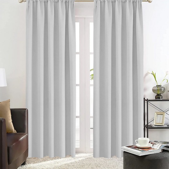 ΚΟΥΡΤΙΝΑ EMB BASKO ΜΕ ΤΡΕΣΑ LGREY 150X240