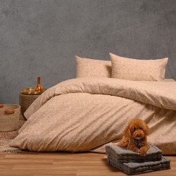 ΣΕΤ ΣΕΝΤΟΝΙΑ ΦΑΝΕΛΕΝΙΑ ΜΟΝΑ (Λ) HOPE BEIGE (100X200+30)