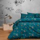 ΣΕΤ ΣΕΝΤΟΝΙΑ ΜΟΝΑ (Λ) INTERSTELLAR PETROL KIDS LINE (100X200+32)