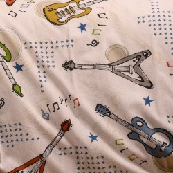 ΣΕΤ ΣΕΝΤΟΝΙΑ ΦΑΝΕΛΕΝΙΑ ΜΟΝΑ (Λ) MUSIC ICE (100X200+30) WINTER LINE KIDS