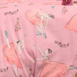 ΣΕΤ ΣΕΝΤΟΝΙΑ ΦΑΝΕΛΕΝΙΑ ΚΟΥΝΙΑΣ (Λ) BALLET PINK (70X140+17) WINTER LINE ΒΑΒΥ