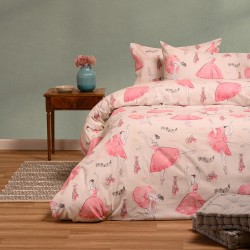 ΣΕΤ ΣΕΝΤΟΝΙΑ ΦΑΝΕΛΕΝΙΑ ΜΟΝΑ (Λ) BALLET ECRU (100X200+30) WINTER LINE KIDS