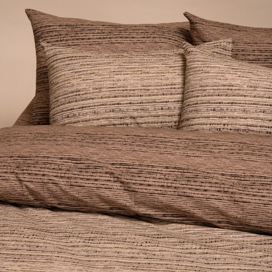 ΣΕΤ ΣΕΝΤΟΝΙΑ ΜΟΝΑ (Λ) CASSIO BEIGE CASUAL LINE (100X200+32)