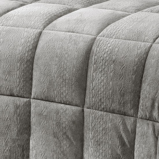 ΚΟΥΒΕΡΤΟΠΑΠΛΩΜΑ ΥΠΕΡΔΙΠΛΟ SHELBY DARK GREY (220X240)