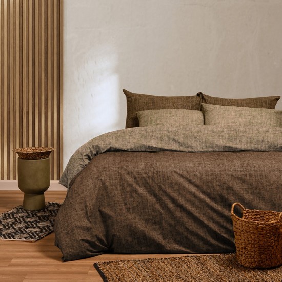 ΣΕΤ ΣΕΝΤΟΝΙΑ ΜΟΝΑ (Λ) AMAR OLIVE CASUAL LINE (100X200+32)