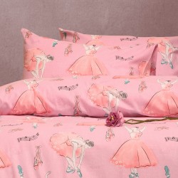 ΣΕΝΤΟΝΙ (ΣΕΤ 2 ΤΕΜ.) 120Χ200+30 BALLET PINK WINTER LINE KIDS MINI