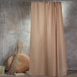 ΚΟΥΡΤΙΝΑ ΜΠΑΝΙΟΥ 180Χ180 JACQUARD ΜΠΕΖ