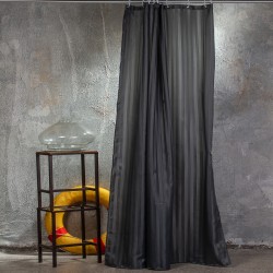 ΚΟΥΡΤΙΝΑ ΜΠΑΝΙΟΥ 180Χ200 JACQUARD ΑΝΘΡΑΚΙ