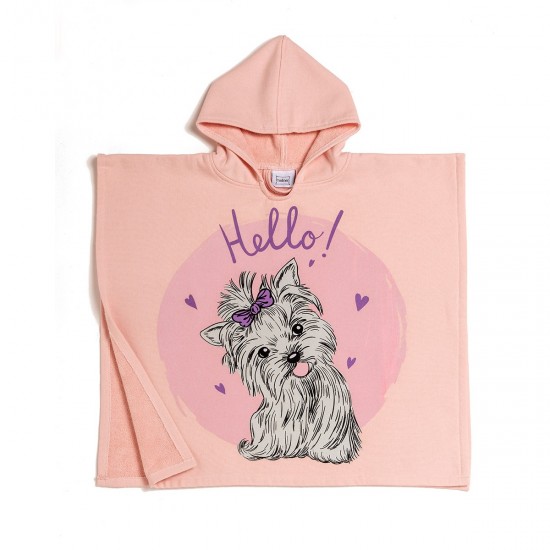 ΠΑΙΔΙΚΟ ΠΟΝΤΣΟ ΘΑΛΑΣΣΗΣ PUPPY PINK