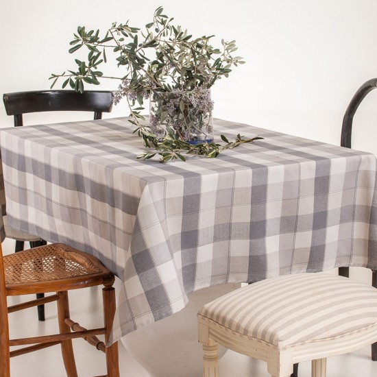 ΤΡΑΠΕΖΟΜΑΝΤΗΛΟ ΛΟΝΕΤΑ ΜΑΚΡΟΣΤΕΝΟ 135Χ180 OLIVIE GREY