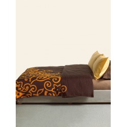 ΚΟΥΒΕΡΤΑ COTTON RICH 160X260 SILVESTRE ORANGE/BROWN
