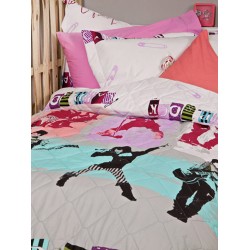 ΣΕΤ ΚΟΥΒΕΡΛΙ ΜΟΝΟ DISNEY 170X250 CAMP ROCK