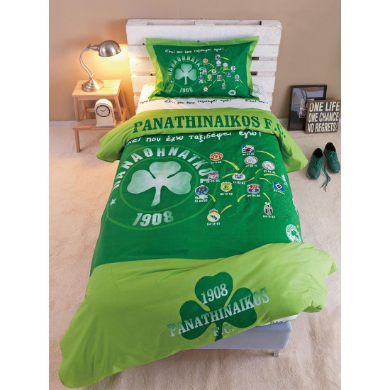 ΣΕΤ ΚΟΥΒΕΡΛΙ ΥΠΕΡΔΙΠΛΟ PANATHINAIKOS F.C. 240X250 FC3