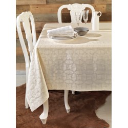 ΣΕΤ 4 ΠΕΤΣΕΤΕΣ ΦΑΓΗΤΟΥ FESTOSI 45X45 CROSS ECRU