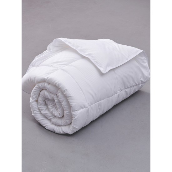 ΠΑΠΛΩΜΑ WHITE COMFORT 260X240 STRIPE MICROFIBER