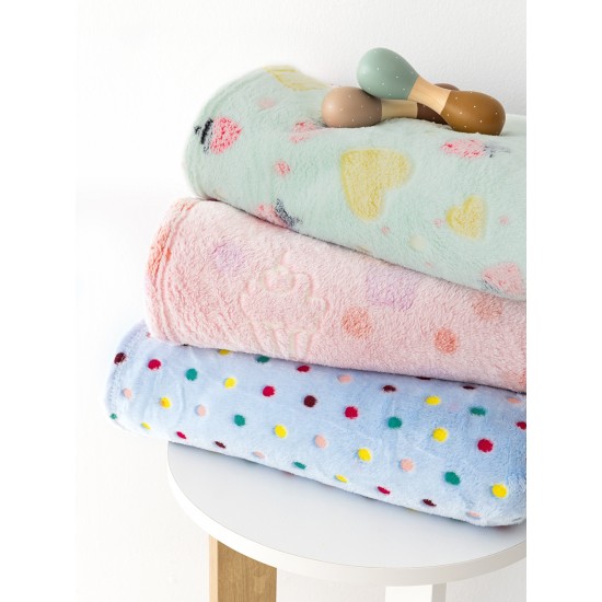 ΚΟΥΒΕΡΤΑ FLEECE ΜΟΝΗ ΦΩΣΦΟΡΙΖΕ 160X220 BUBBLE