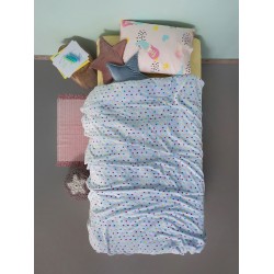 ΚΟΥΒΕΡΤΑ FLEECE ΜΟΝΗ ΦΩΣΦΟΡΙΖΕ 160X220 BUBBLE